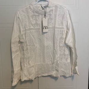 ZARA EMBROIDERY SHIRT